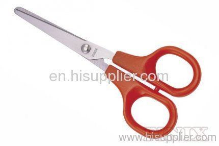 5" Red ABS Plastic Grip Safety Student Scissors