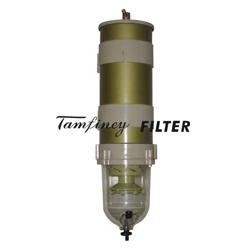 Racor Fuel Filter Water Separator Assy. 1000FH With 2020PM-30 Mic. inner + 2 metal connectors