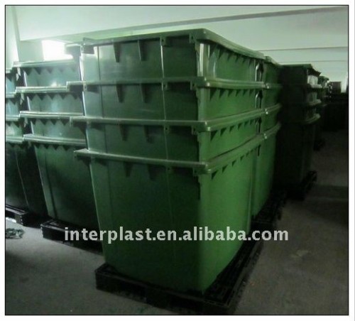 1100L 100% Virgin HDPE Plastic Waste Bin