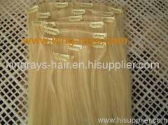 clip in hair;clip on hair;clip weft;virgin hair;remy hair