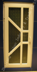PVC casement door