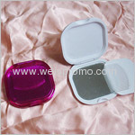 Plastic Cosmetic mirror with comb