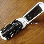 Promotion Folding cosmetic mirror with comb