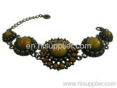 Chrysanthemum Shaped Chain Bracelets