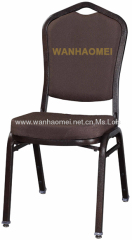 Stackable upholstered hotel chair