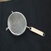 (Wooden handle & double mesh layer)Wire Mesh Strainer&Skimmer&Colander