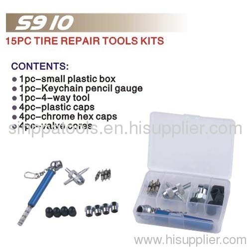 15pcs Tire Repair Tools Kit