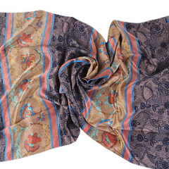 Long Oblong Silk Scarves With Fringe 170 50cm Silk Scarf Painting