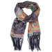 silk scarf with fringe