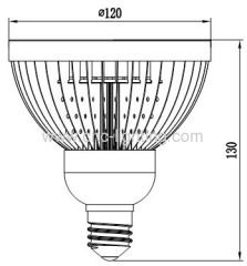 9x2W Triac Dimmable PAR38 LED Lamp