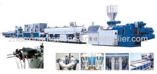 PVC twin pipe production line