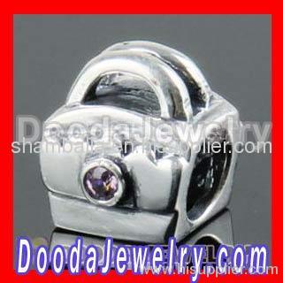 sterling silver european handbag charms bead