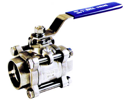 3PC SOCKET WELD END BALL VALVE