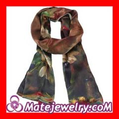 designer long silk scarves