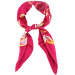 pink printed silk scarves