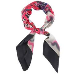 Floral Large Square Silk Scarves for Women 105×105cm Hand Painted Silk Scarf