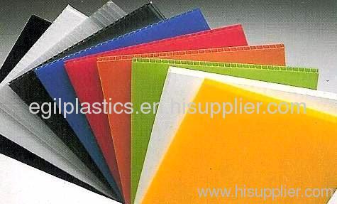 Corflute Corrugated plastic sheet