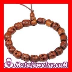 Chan Luu wood skull bracelets