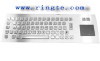 rugged Kiosk metal keyboard with touchpad