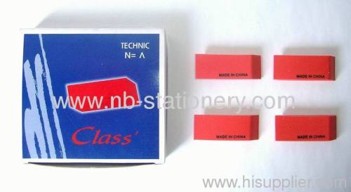 Shaped Cutted PVC material Office Eraser