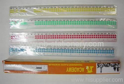 Full color printed 30cm Plastic Ruler