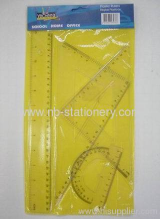 25cm Plastic Ruler Set