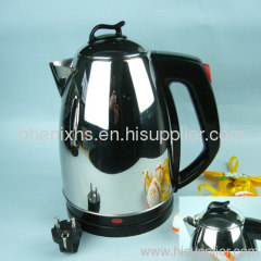 Stainless steel cordless electric tea kettle