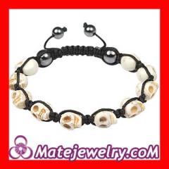 Skull Head turquoise beige bracelets