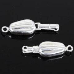 Fishhook Pearl Clasp Smooth olivary 8.7X21mm Sterling Silver