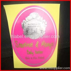 cosmetic label