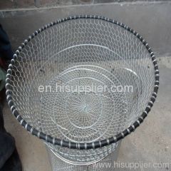(Hexagonal holes woven by hand & Storage usage ) Wire Mesh/Storage/Grocery Basket