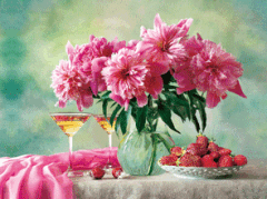 3d flower picture lenticular painting