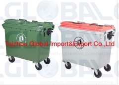 Industrial Wheelie Bin 4 Wheeled 660L