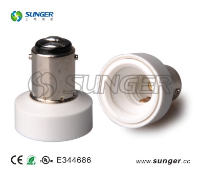 lamp socket BA15D to E12A