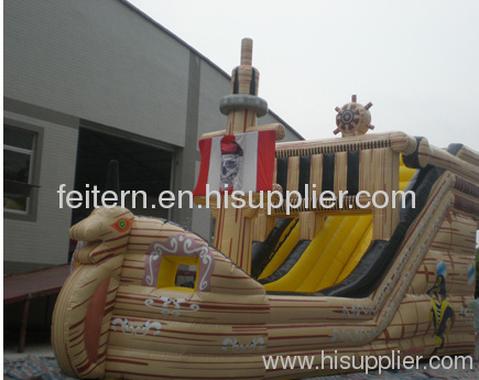 Inflatable bounce house slide