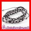 Wholesale handmade Nialaya Faceted Black Bead Necklace with Single Crystal Beads