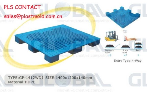 Grid top reversible plastic pallets recycle plastic pallet