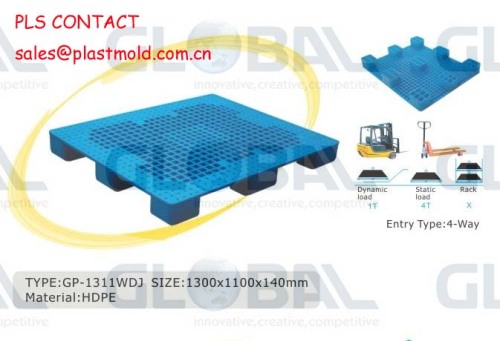 Grid top reversible plastic pallets recycle plastic pallet