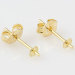 gold plated stud earring