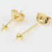 gold plated stud earring