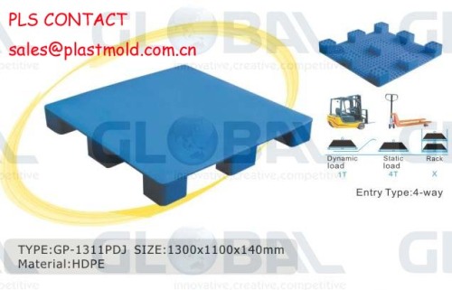 Flat top plastic pallets with nine big feet china pallet supplier