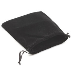 Black Flannel Bag for Jewelry Bracelet or Bangle