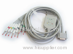 HP one-piece EKG cable with leads