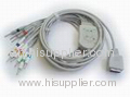 Shanghai Kohden one-piece EKG cable with leads