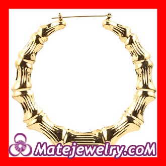 bamboo hoop earrings cheap