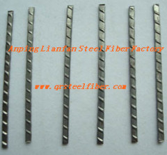 Ribbed steel fiber
