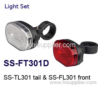 3 LED bicycle light set