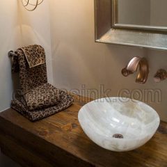onyx sink;bathroom basin;stone sink;vessel