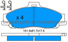 Brake pads Ford RANGER 99-05 MAZDA 2M34 2001 MA 2M34 2001 EA 3494956 4119192 4509599