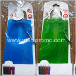 16OZ portable foldable plastic water bottle